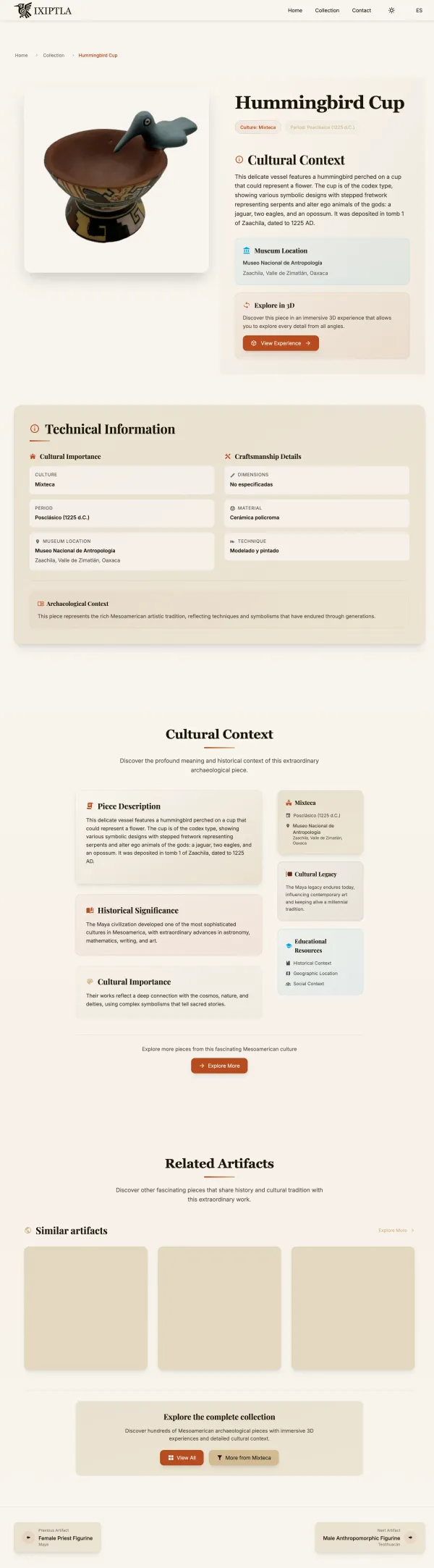 Ixiptla V2 - De Prototipo a Producción: Escalando un Museo 3D con Sensibilidad Cultural - View 3