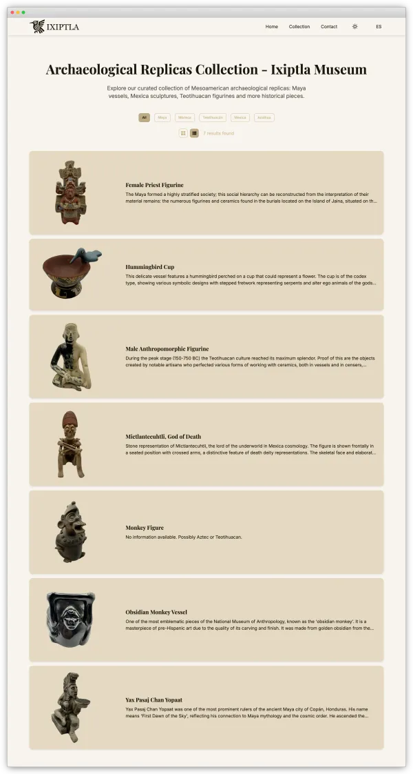Ixiptla - Exposición de Réplicas Arqueológicas - View 3